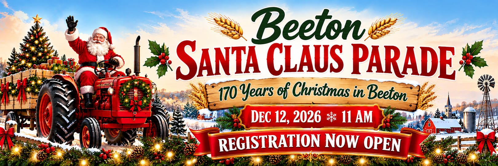 Beeton Santa Claus Parade Banner REGISTRATION